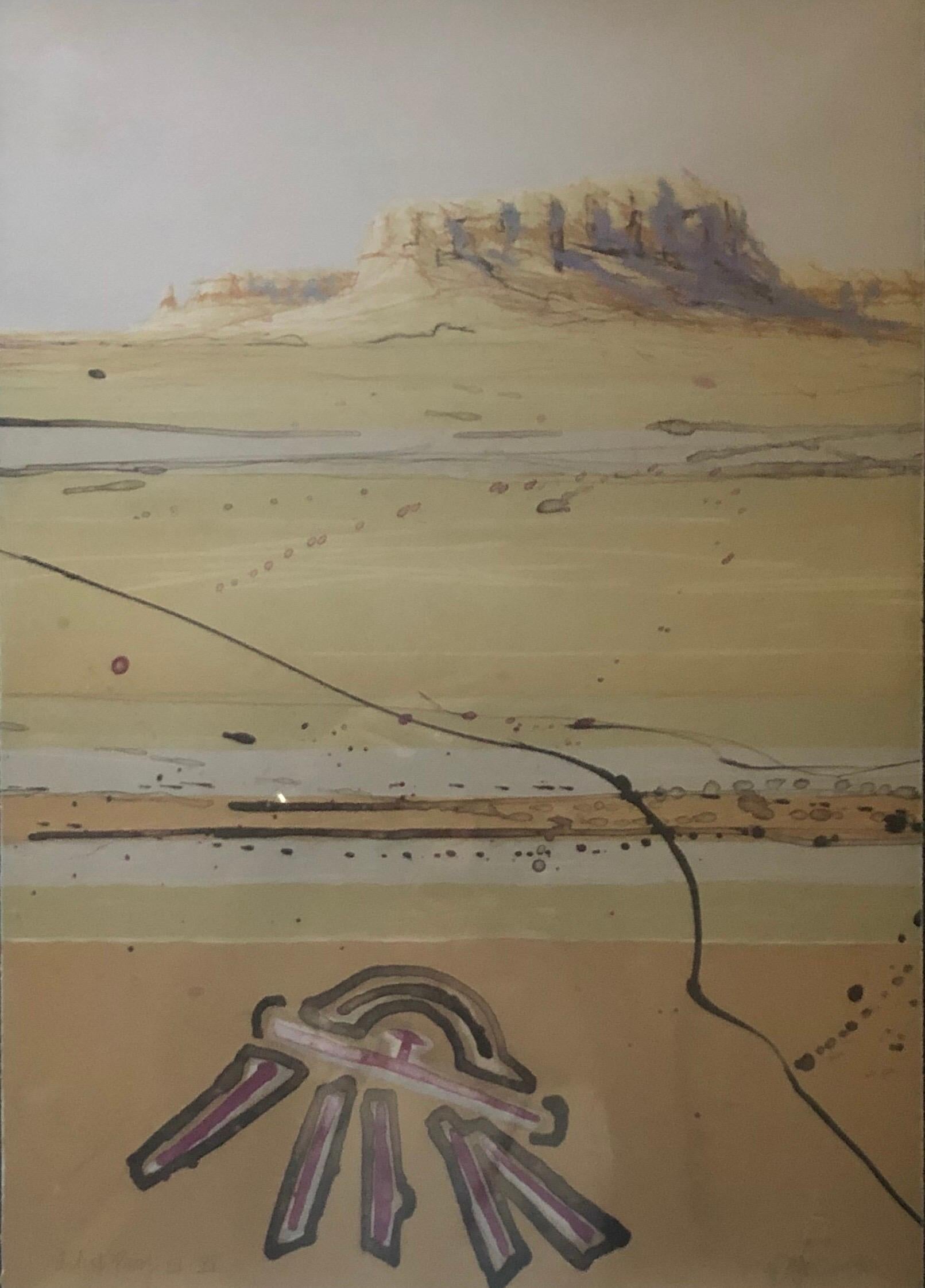 Triptyque lithographie en édition limitée « Snake Running Backwards » de Larry Fodor en vente 8