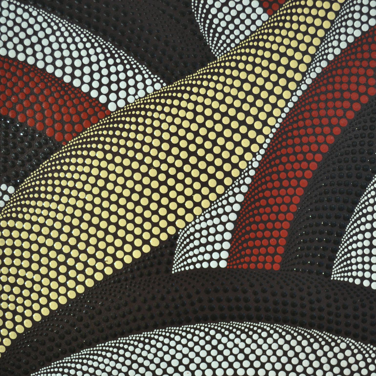 Late 20th Century Triptych of Contemporary Aboriginal Paintings