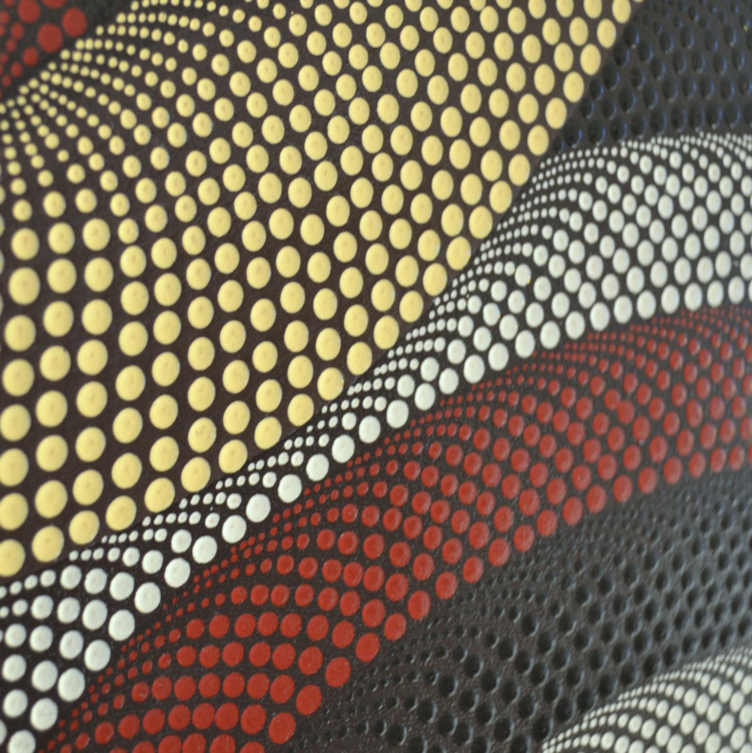 Canvas Triptych of Contemporary Aboriginal Paintings