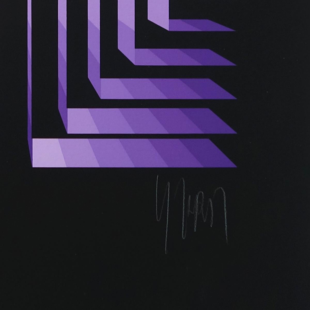 Triptych of Op-Art Serigraphies Made and Signed by Yvaral - Jean-Pierre Vasarely 5