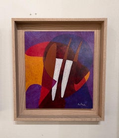 Triptyque de peintures de Jean Cuillerat