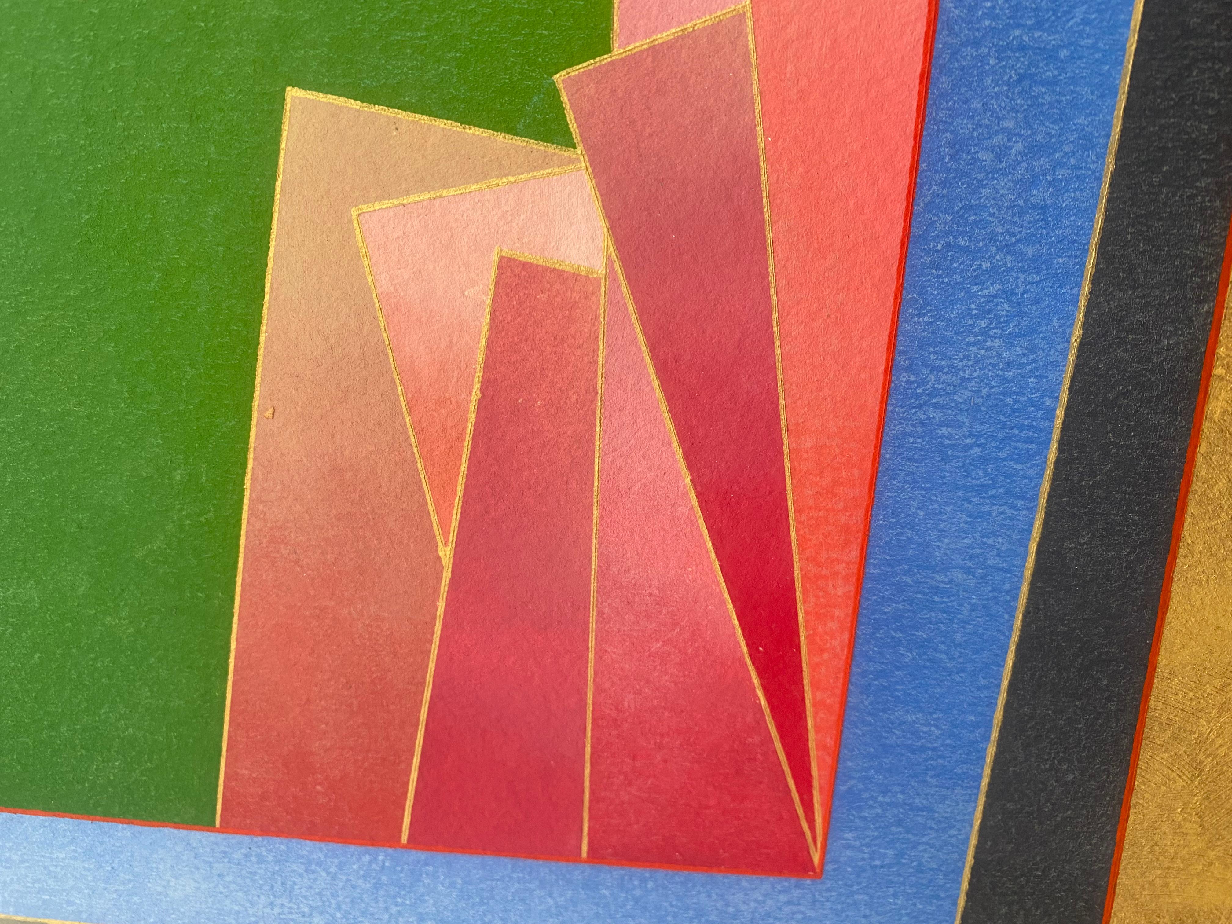 Triptychon der Op-Art-Gemälde von Richard Carter im Angebot 3