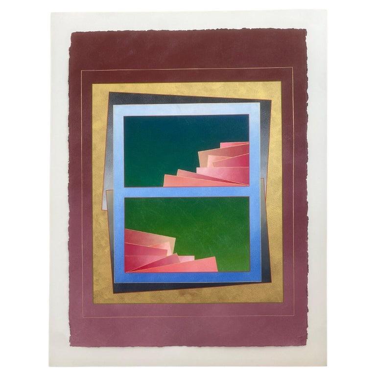 Triptychon der Op-Art-Gemälde von Richard Carter (Postmoderne) im Angebot