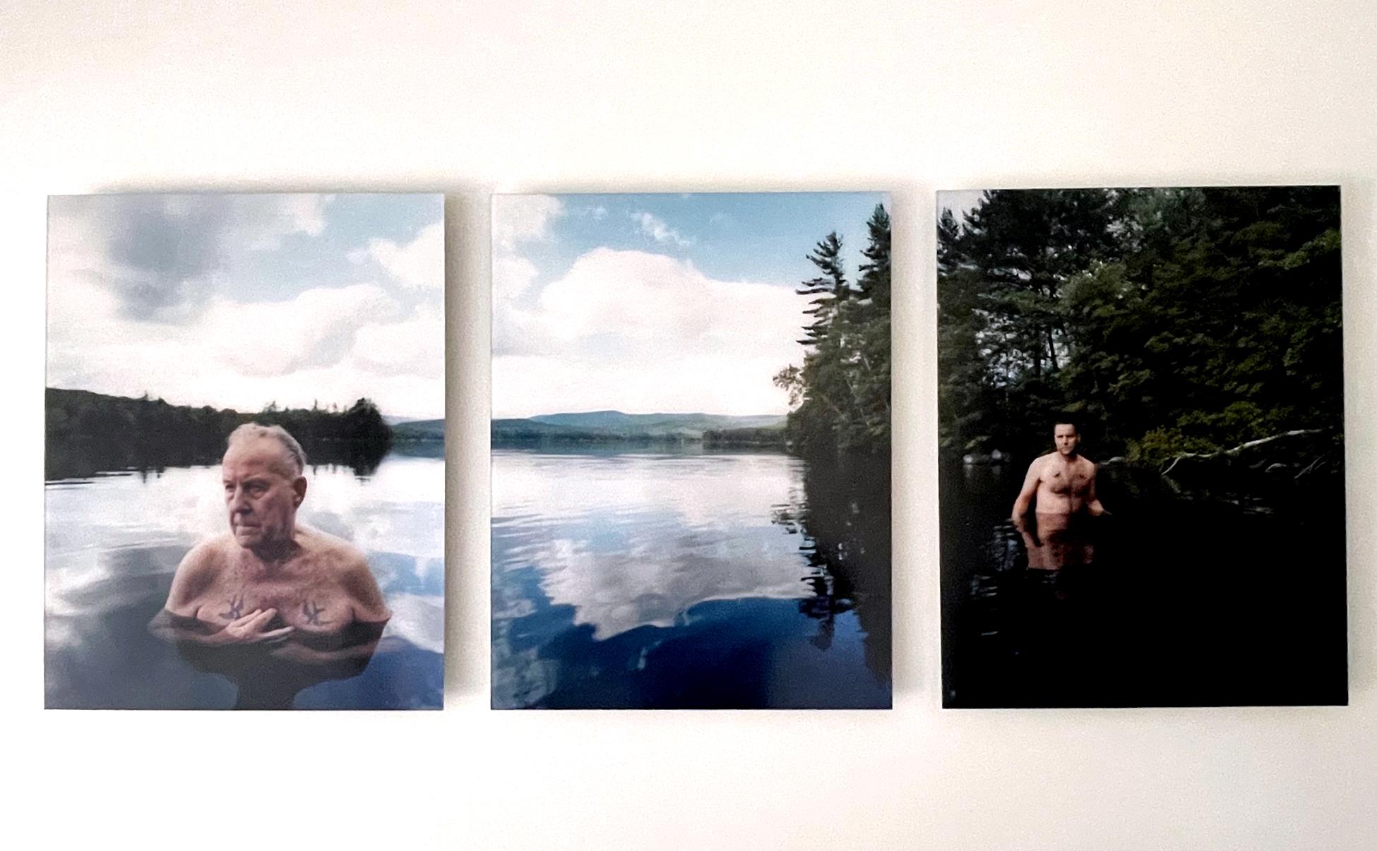 Post-Modern Triptych Photographs Rock Bottom by David Hilliard For Sale