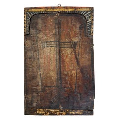 Triptych Russian Icon of Christ & The Virgin of the Unfading Roses, c. 1700's