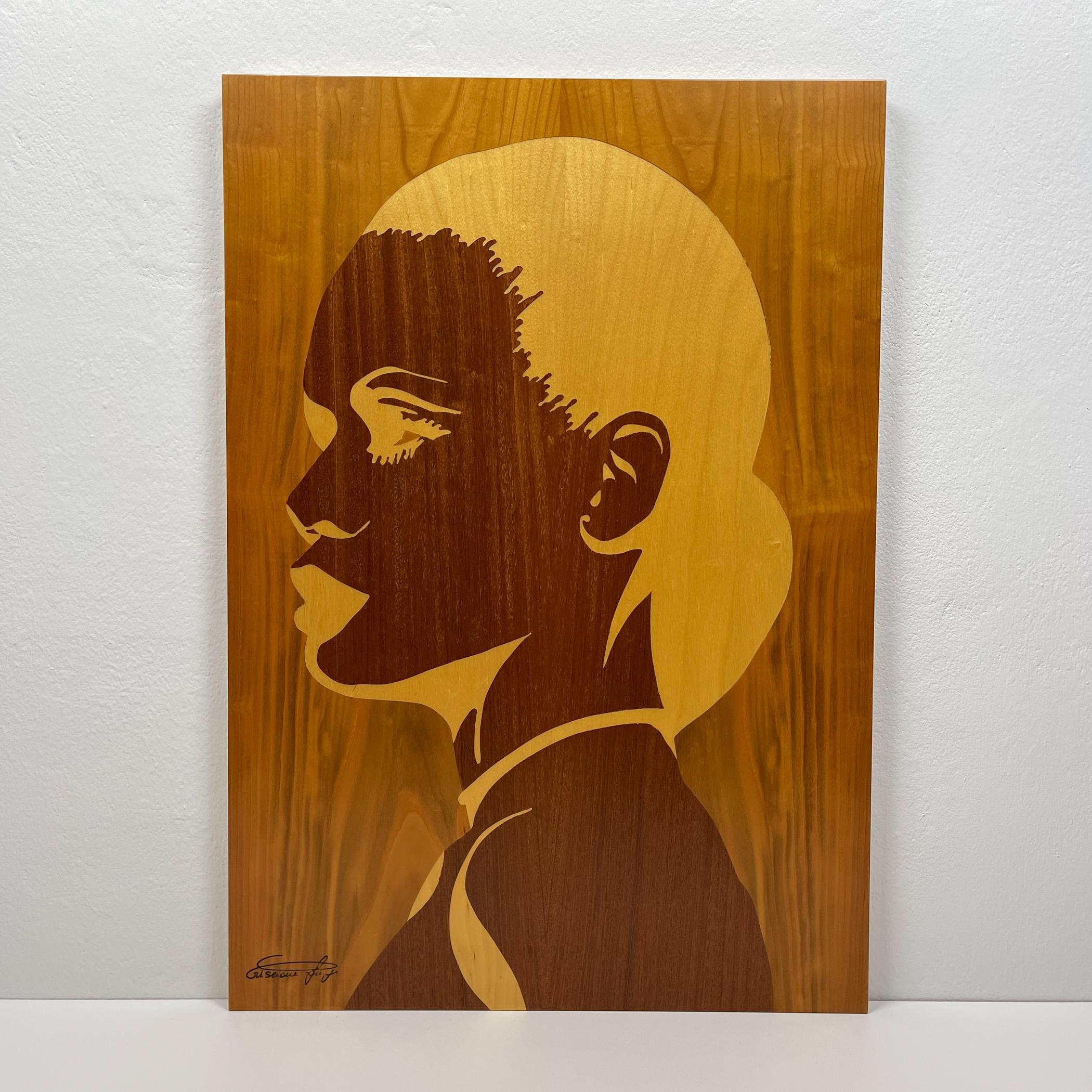 Wood Triptych wooden painting 