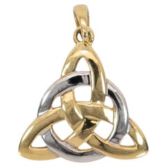 Ciondolo Triquetra Estate in oro massiccio 14 carati - Gioielli di alta gamma senza tempo