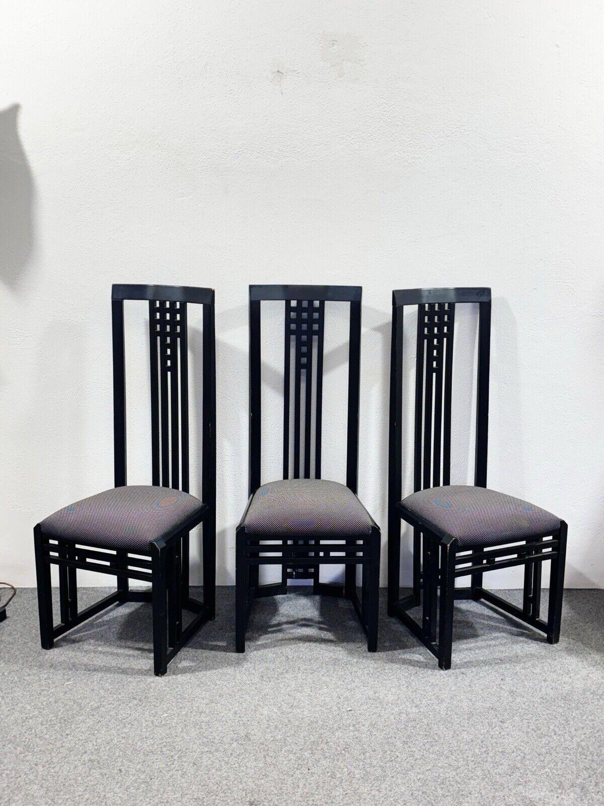 Late 20th Century Tris Sedie Tronetto in Legno 1970’s Design Modernariato in vendita