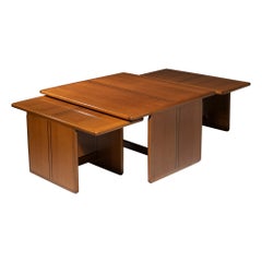 Set di tavolini Nesting "Tris" di Afra & Tobia Scarpa per Maxalto, Italia, anni '70