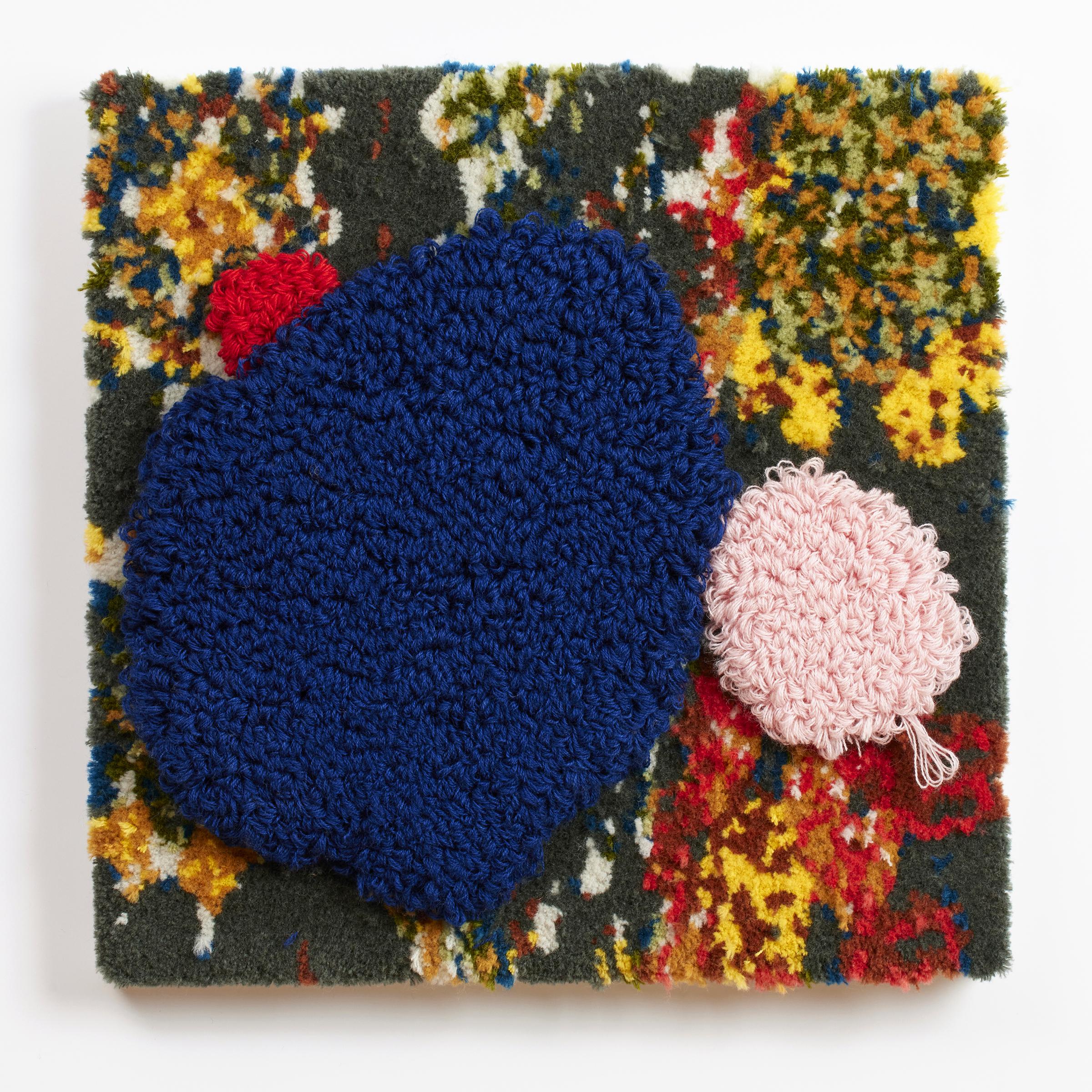 'Boom, Boom, Boom' - fiber art contemporanea, texture, motivi, punti, ciuffi