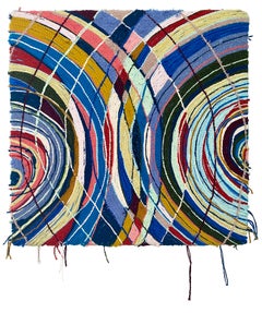 "Forward III" - Contemporary Abstract Fiber Art - Tufting - Hicks