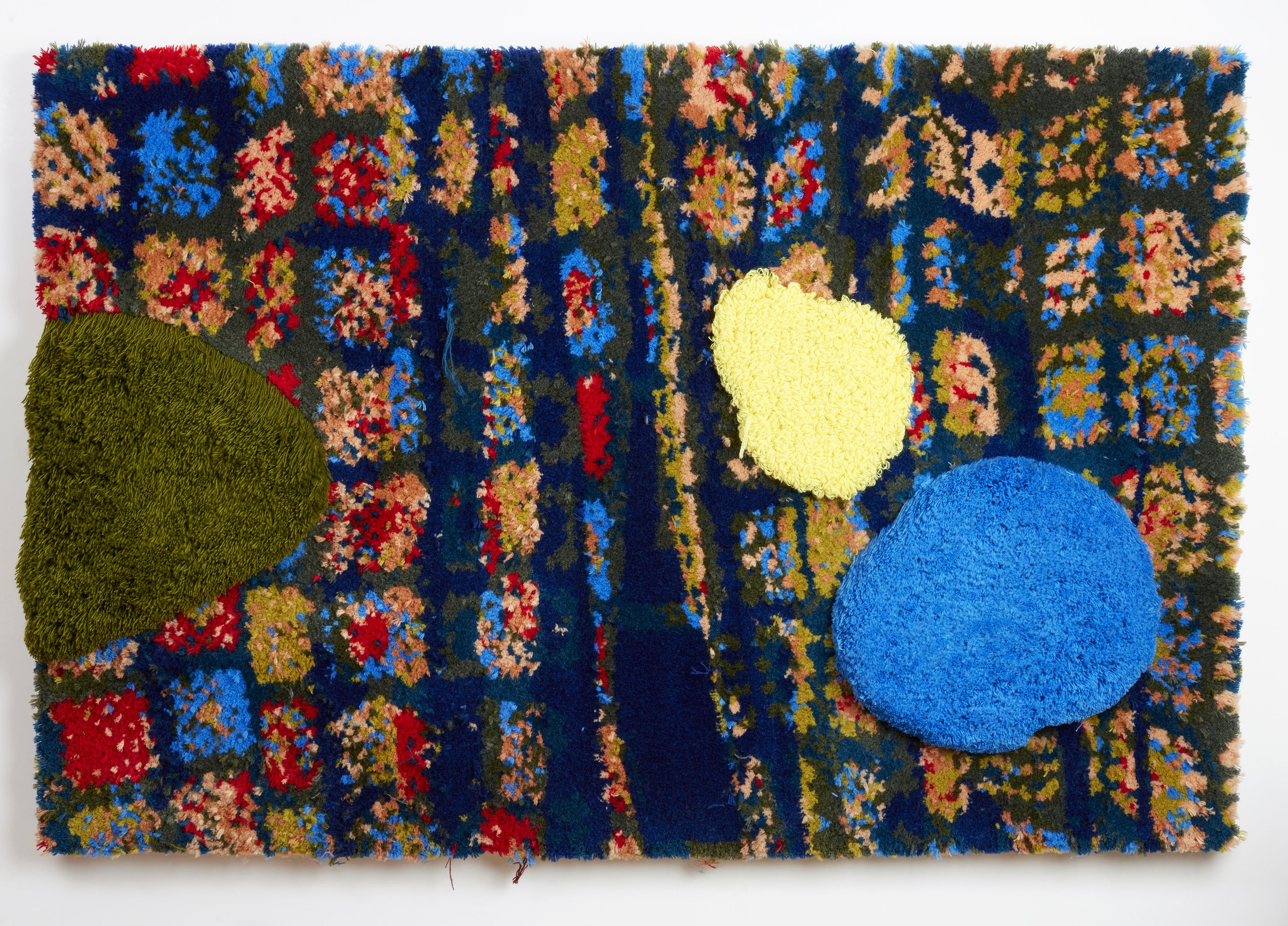 'Looking out' - fiber art contemporanea, texture, pattern, astratto, tufting