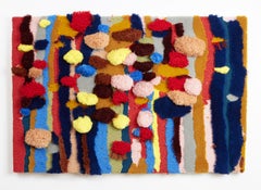 'Merrily, Merrily, Merrily, Merrily' - contemporary fiber art, pattern, abstract