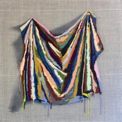 "Open" - contemporary fiber art - tufting - colorful - Trompe-l'œil - Hicks