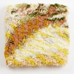 'You Are My Sunshine' - contemporary fiber art, pattern, abstract, yellow
