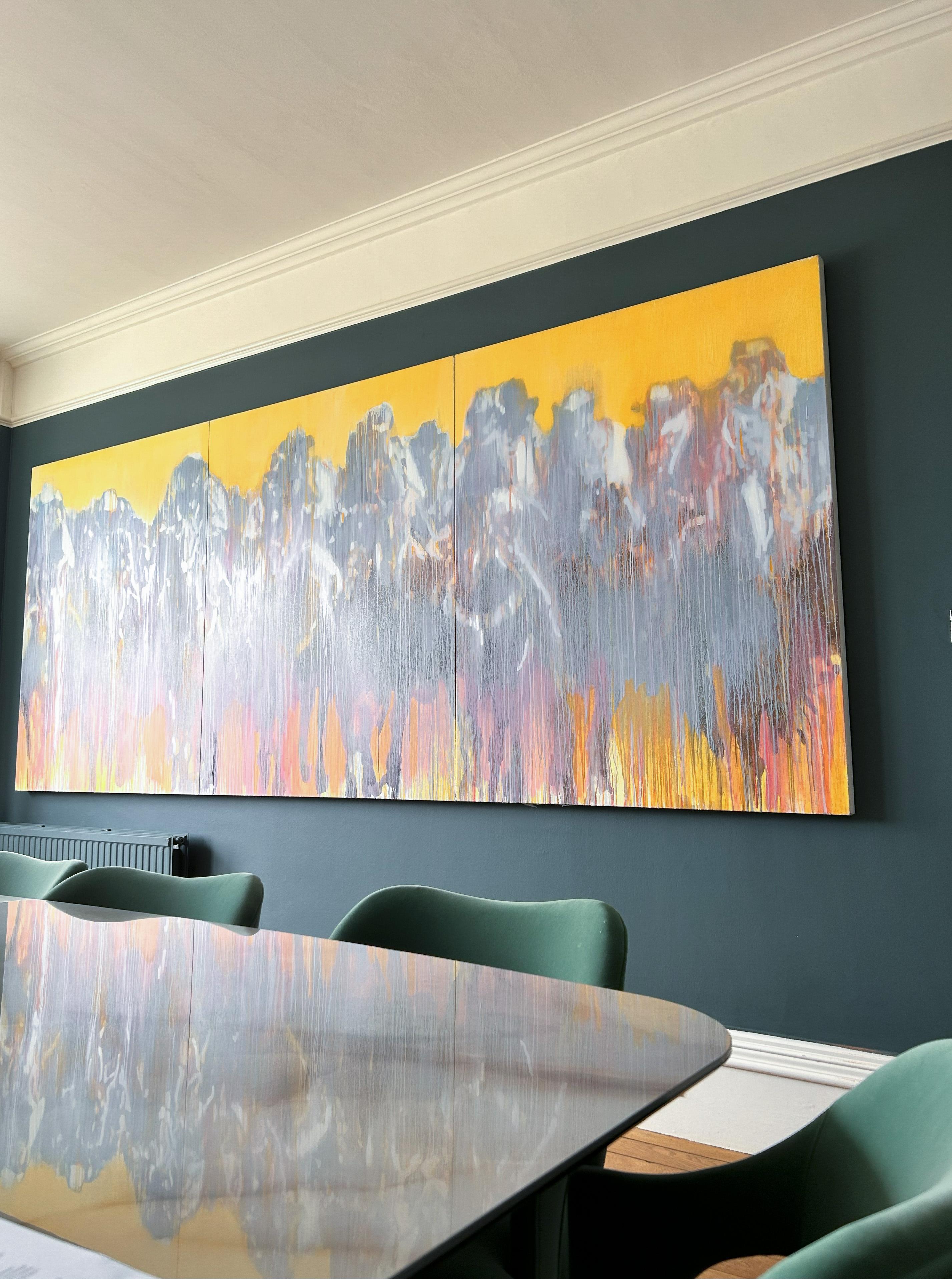 Yellow Posse - Painting by Trish Wylie