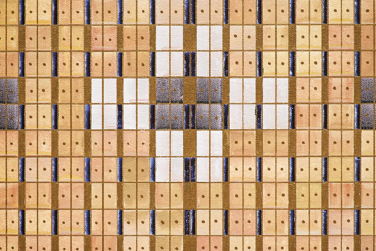 Meditativo, Geometrico, Pittura verticale, Arte astratta contemporanea in vendita 7