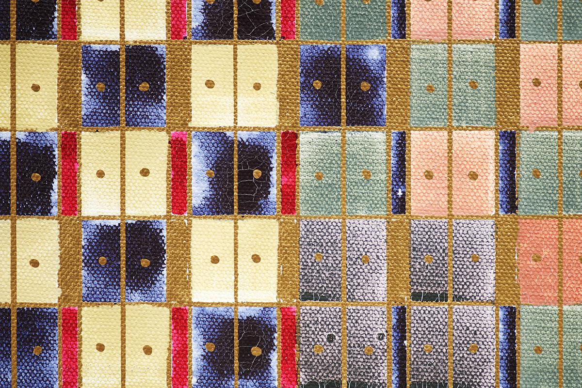 Meditativo, Geometrico, Pittura verticale, Arte astratta contemporanea in vendita 5