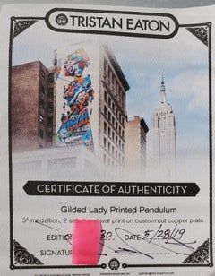 Medallón "Dama dorada" de Tristan Eaton Coppers