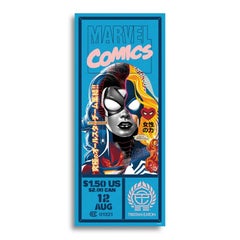 Tristan Eaton PÓSTER SPIDER-WOMAN CORNERBOX Firmado