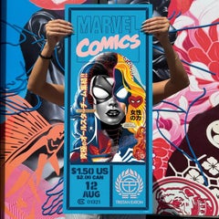 Tristan Eaton SPIDER-WOMAN CORNERBOX POSTER Signed