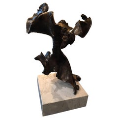 Tristan Govignon "Nature's Fury" Abstract Bronze Sculpture