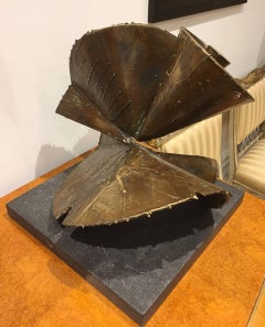 Tristan Govignon "Lotus VII" Abstract Bronze Sculpture