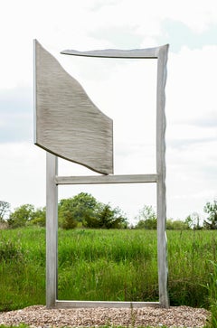 Fenêtre Sur Le Monde (Window on the World) -  stainless steel, outdoor sculpture