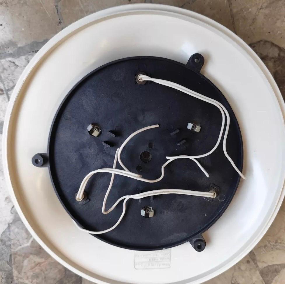 Triteti Ceiling or Wall Flush Fixture, Artemide, Vico Magistretti, Italy, 1969 In Good Condition For Sale In Brooklyn, NY