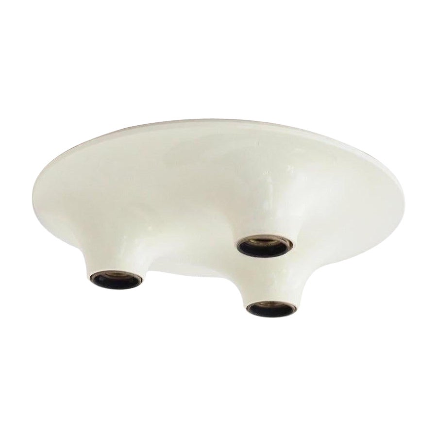 Triteti Ceiling or Wall Flush Fixture, Artemide, Vico Magistretti, Italy, 1967.

Iconic white Triteti flush fixture, ceiling or wall, Vico Magistretti for Artemide, 1967. Triteti was designed by Vico Magistretti and Claudio Dini for Artemide in