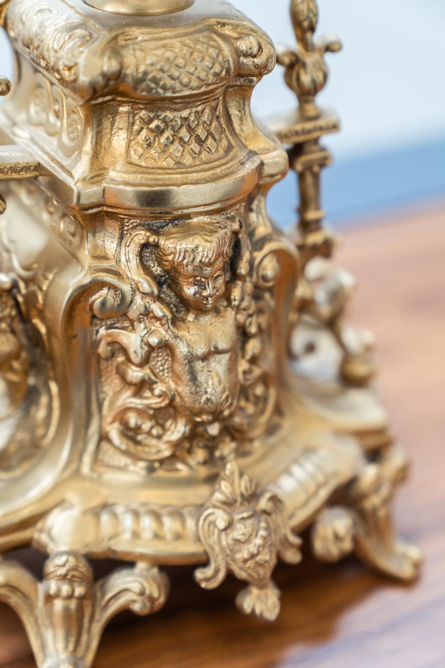 Trittico in ottone e ceramica anni 70 - Lancini in vendita 4