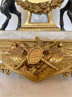 Triptyque d'horloges italiennes Louis XVI impérial 1970