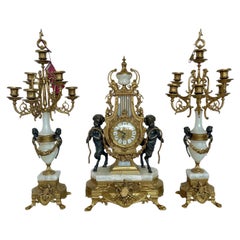 Italian imperial Louis XVI watch triptych 1970s