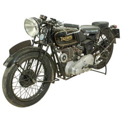 Vintage Triumph 3/2 Motorcycle