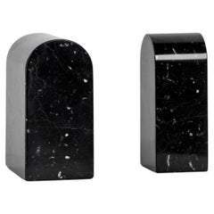 Sujetalibros "Triumph" S y L Mármol Negro Marquina Minimalista by Aparentme