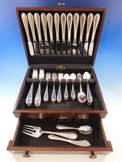 Triumph by Tuttle Sterling Silver Flatware Set for 12 Service 63 Pcs Continental