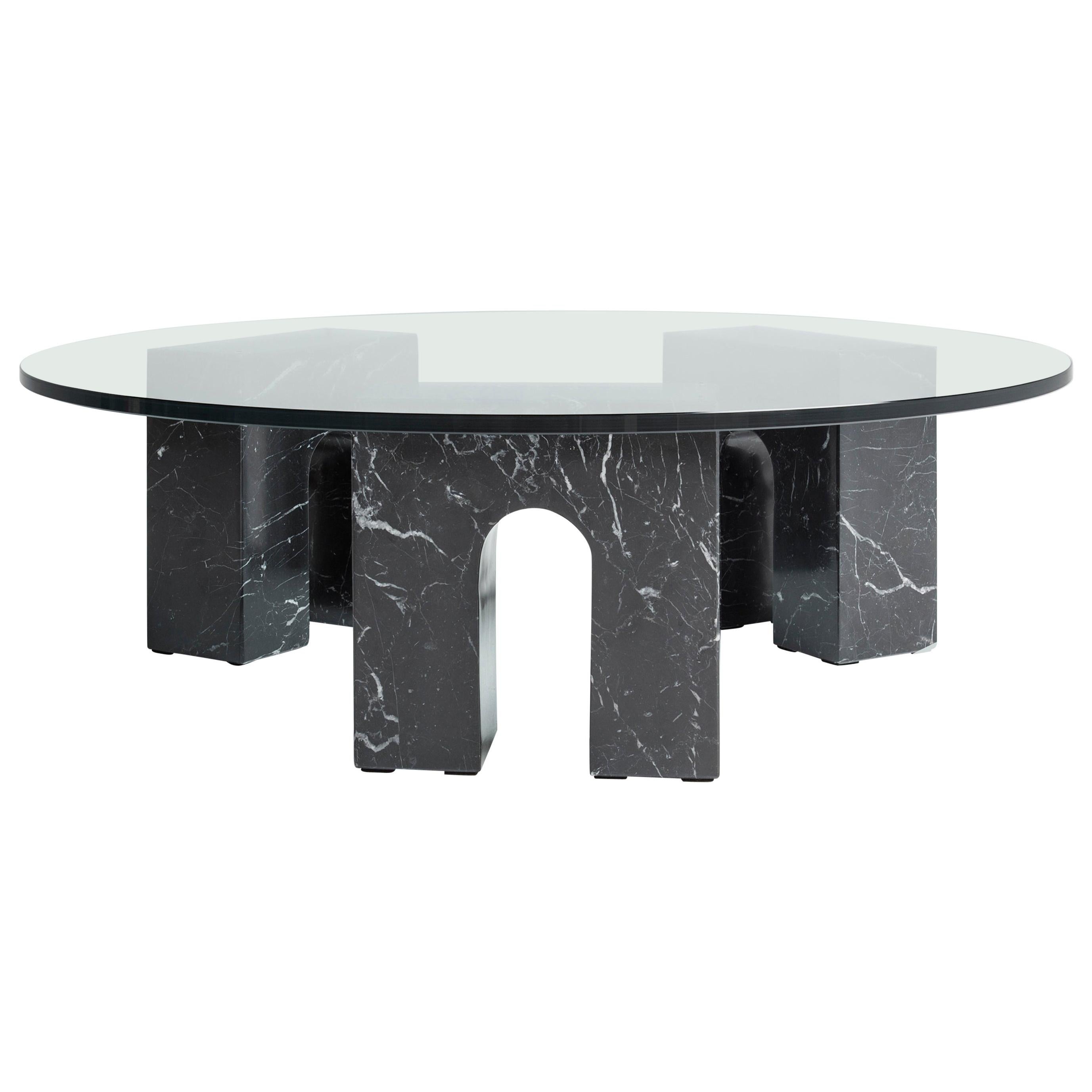 Triumph Marquina Marble Table by Joseph Vila Capdevila For Sale