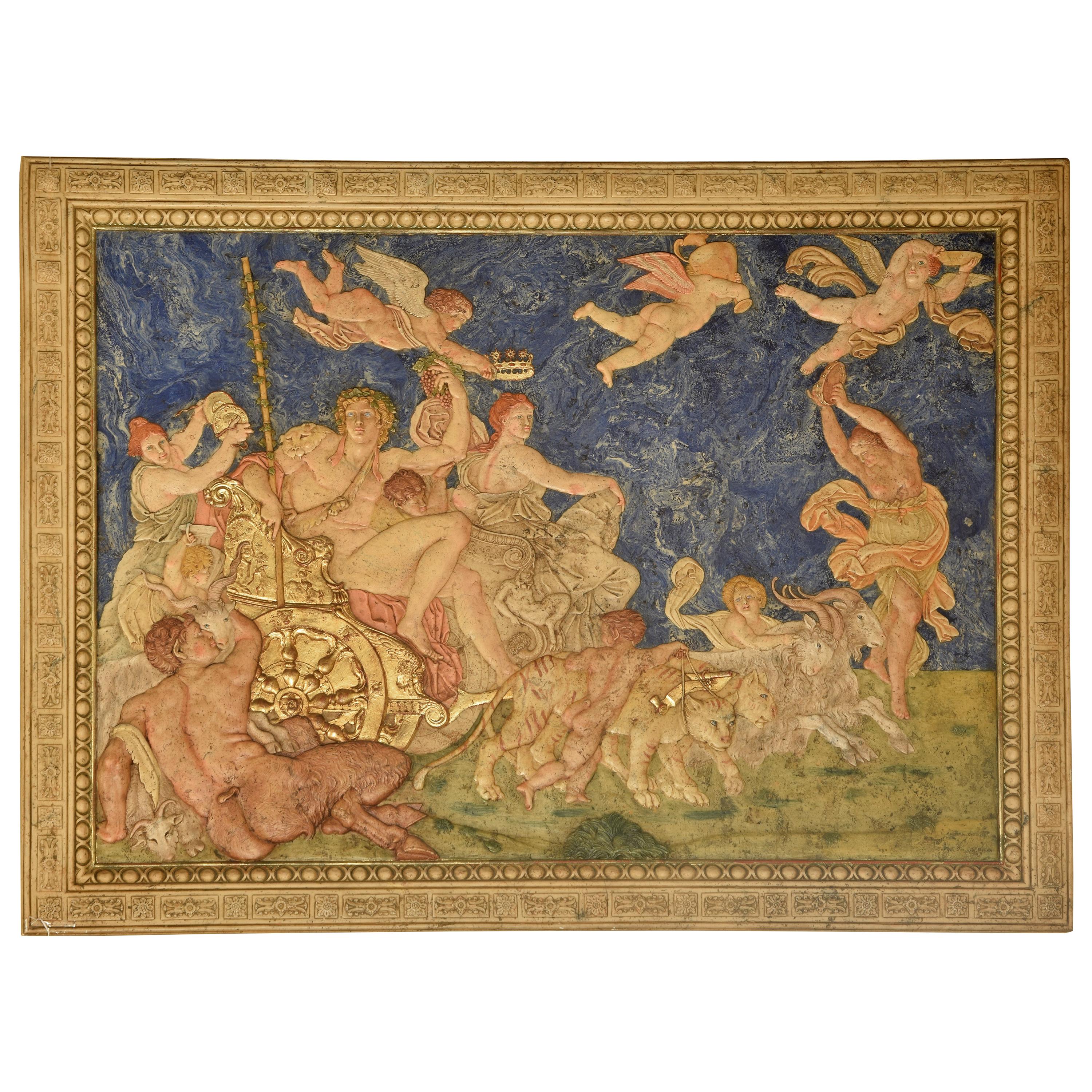 "Triumph of Bacchus and Ariadne". 20th century, after Annibale Carracci For Sale