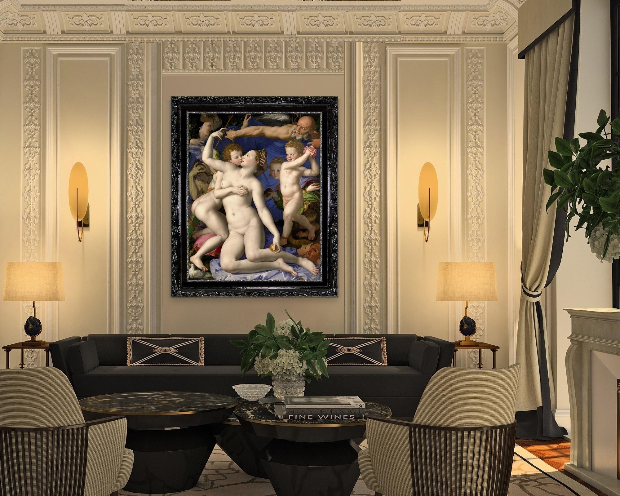 Triumph of Venus, after Renaissance Revival Oil Painting by Agnolo Bronzino For Sale 1