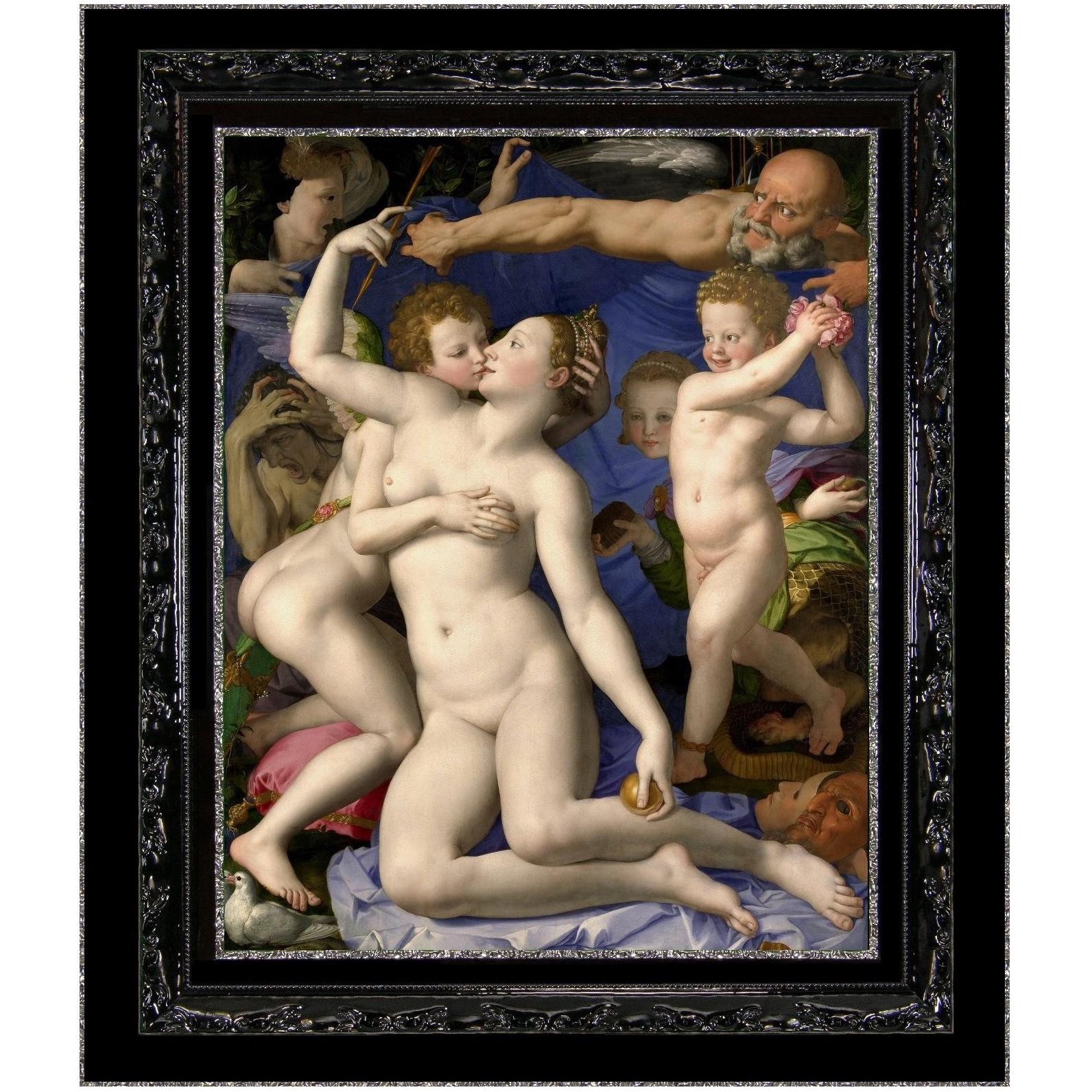 Triumph of Venus, after Renaissance Revival Oil Painting by Agnolo Bronzino For Sale