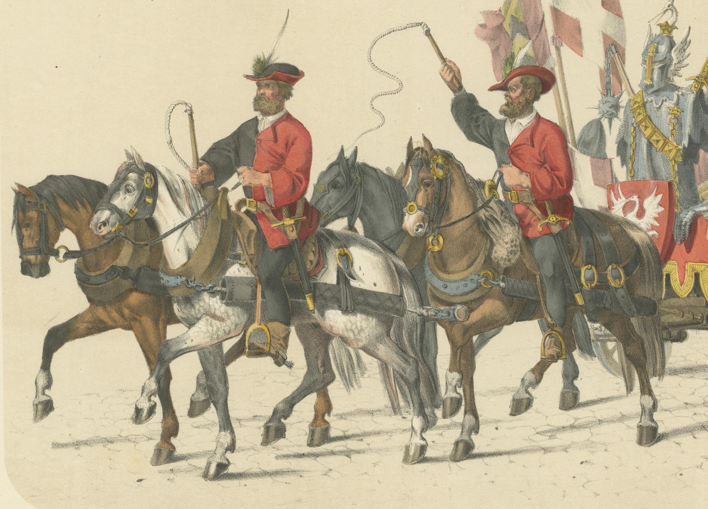 Triumphal Carriage of the Swiss Confederation: A Historic Festival in 1855 For Sale 1