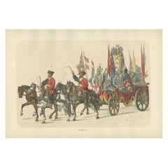 Triumphal Carriage of the Swiss Confederation: A Historic Festival in 1855