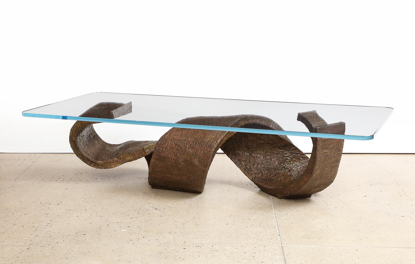 Hand-Crafted Triumphant, Unique Cocktail Table by Philip and Kelvin LaVerne For Sale