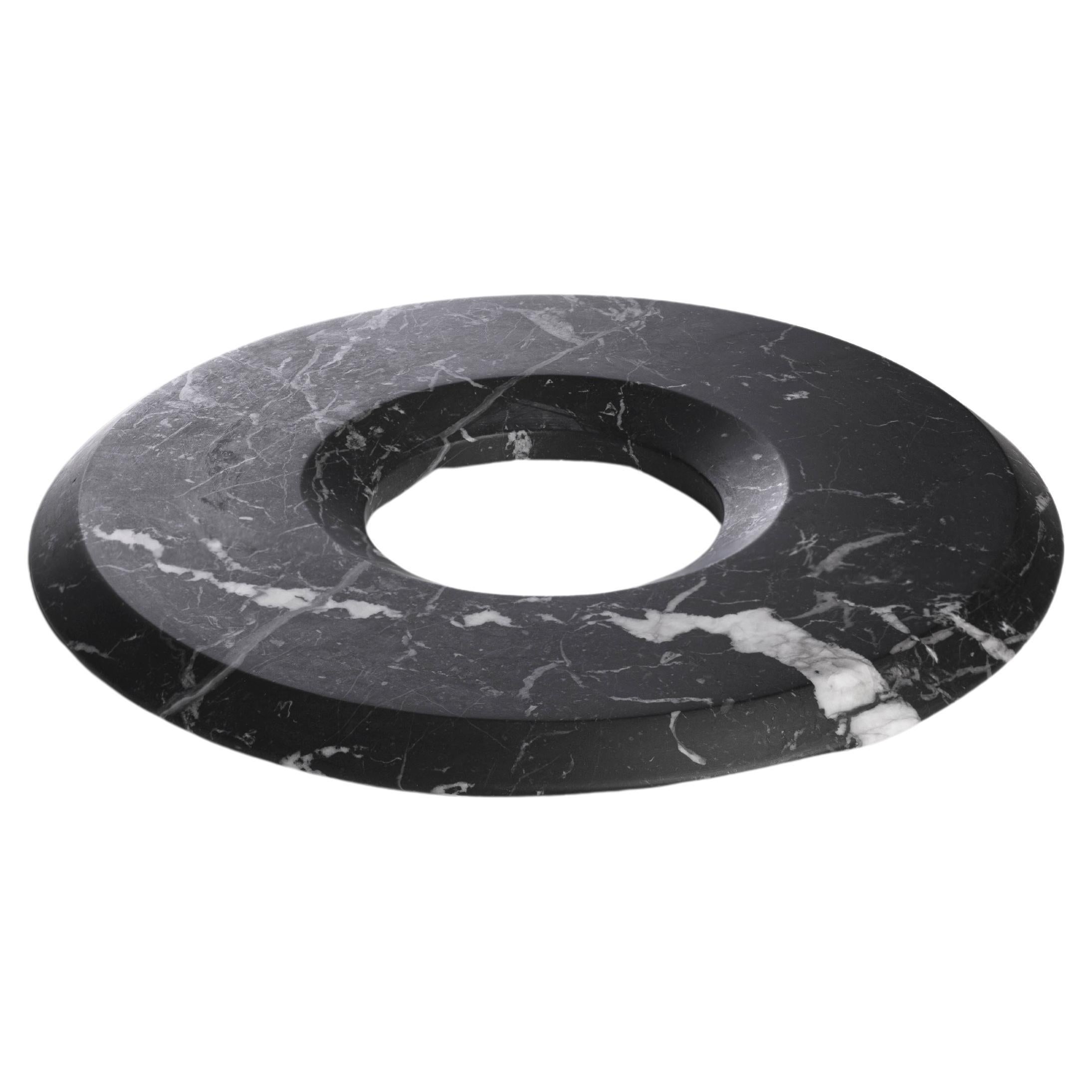 New Modern Trivet in Black Marquinia Marble, creator Ivan Colominas  For Sale