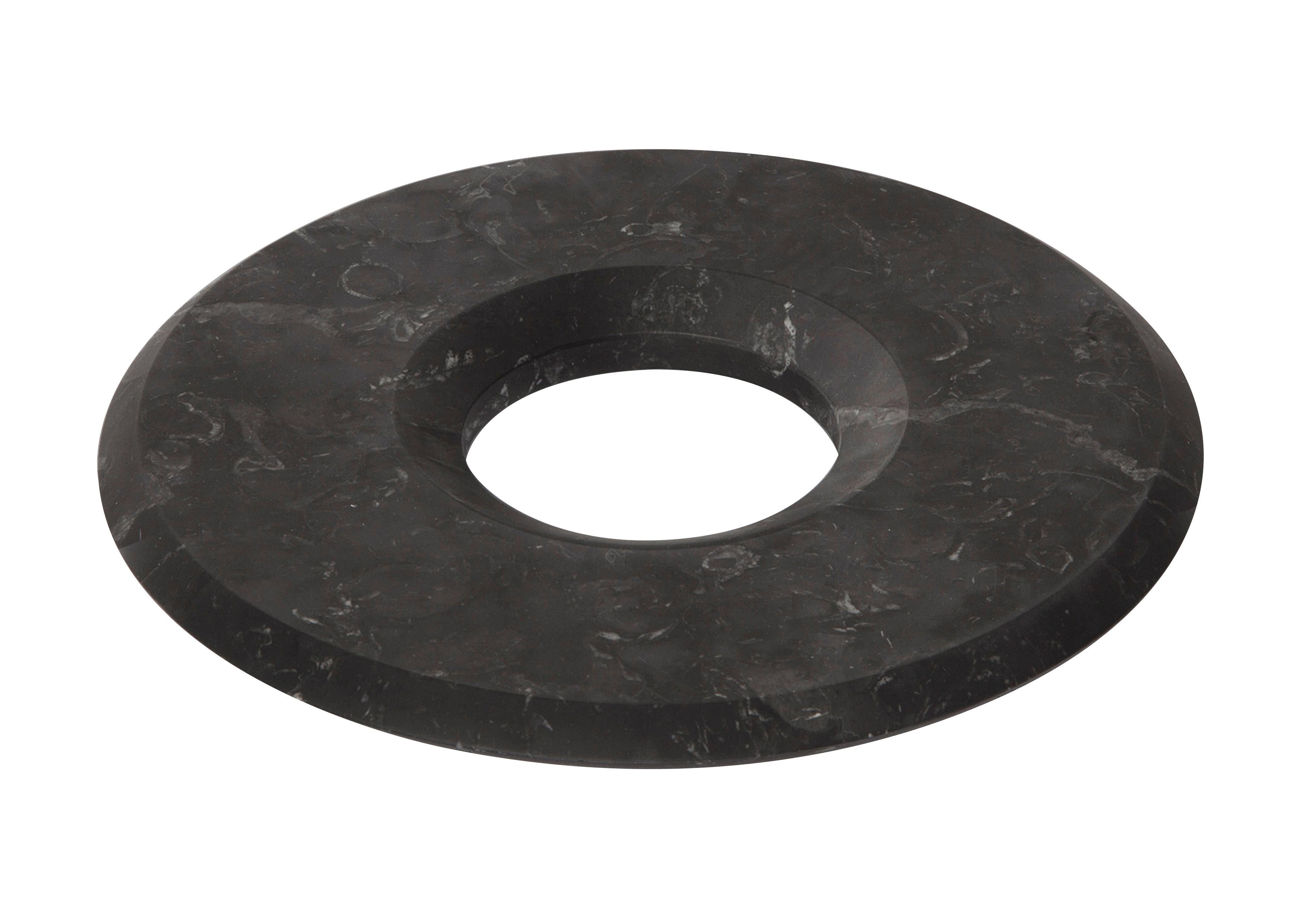 Trivet in Black Marquinia Marble by Ivan Colominas, Italy in Stock In New Condition In Milan, IT