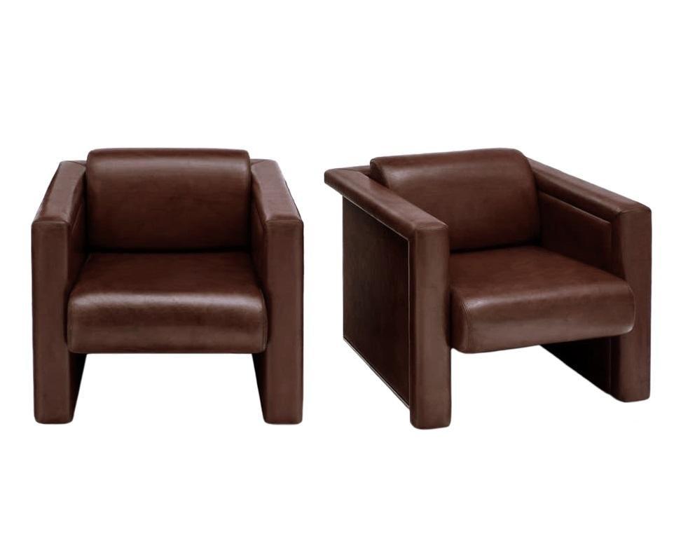 Trix und Robert Haussmann Lederstühle von Knoll im Angebot 3