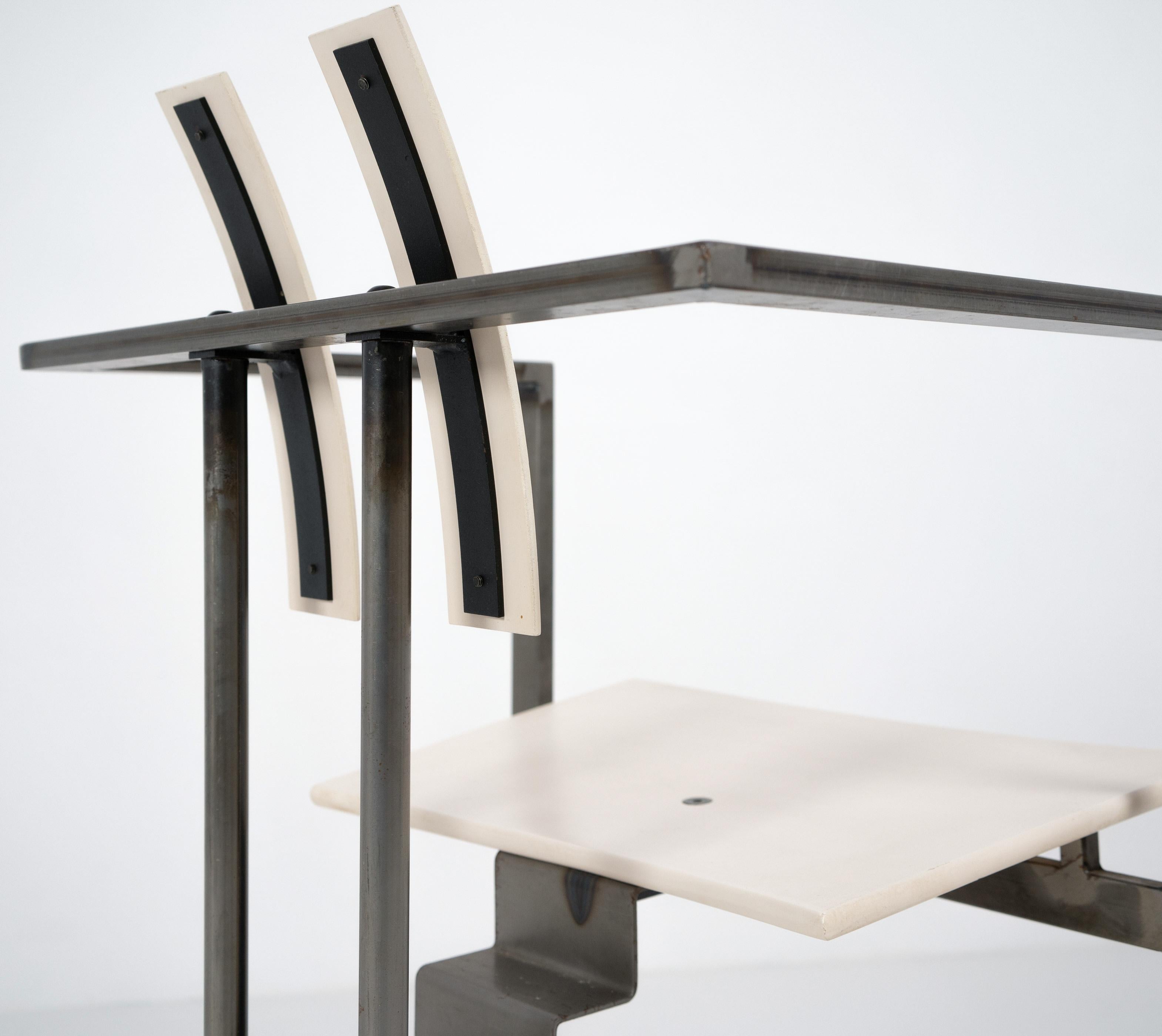 Steel Trix Chair by Karl Friedrich Förster, c.1980 For Sale