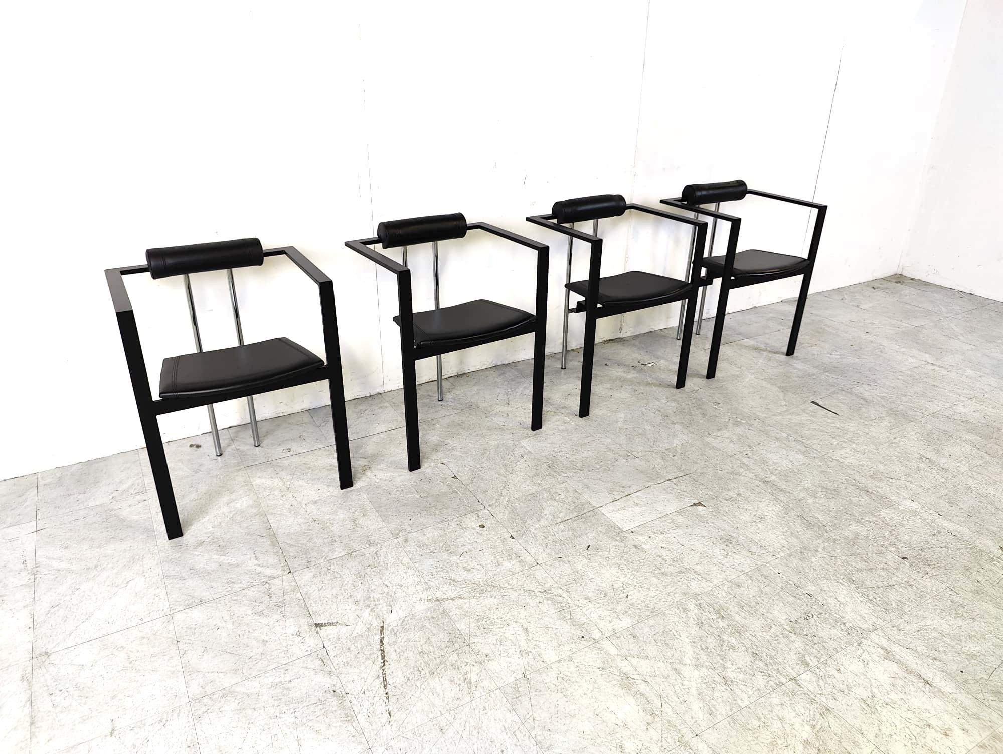 Trix Dining Chairs by Karl Friedrich Förster for KFF, 1980s, Set of 4  4