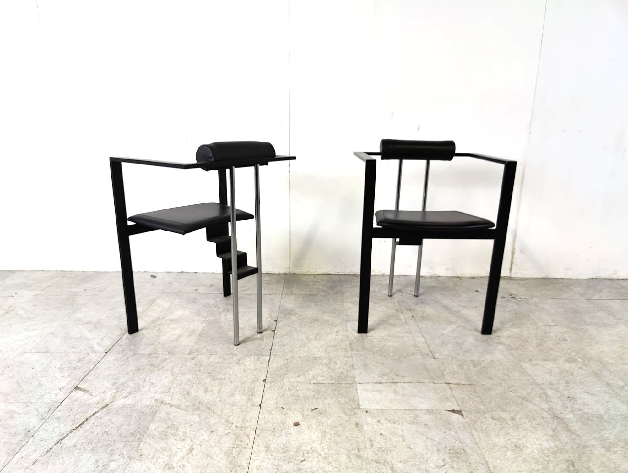 German Trix Dining Chairs by Karl Friedrich Förster for KFF, 1980s, Set of 4 