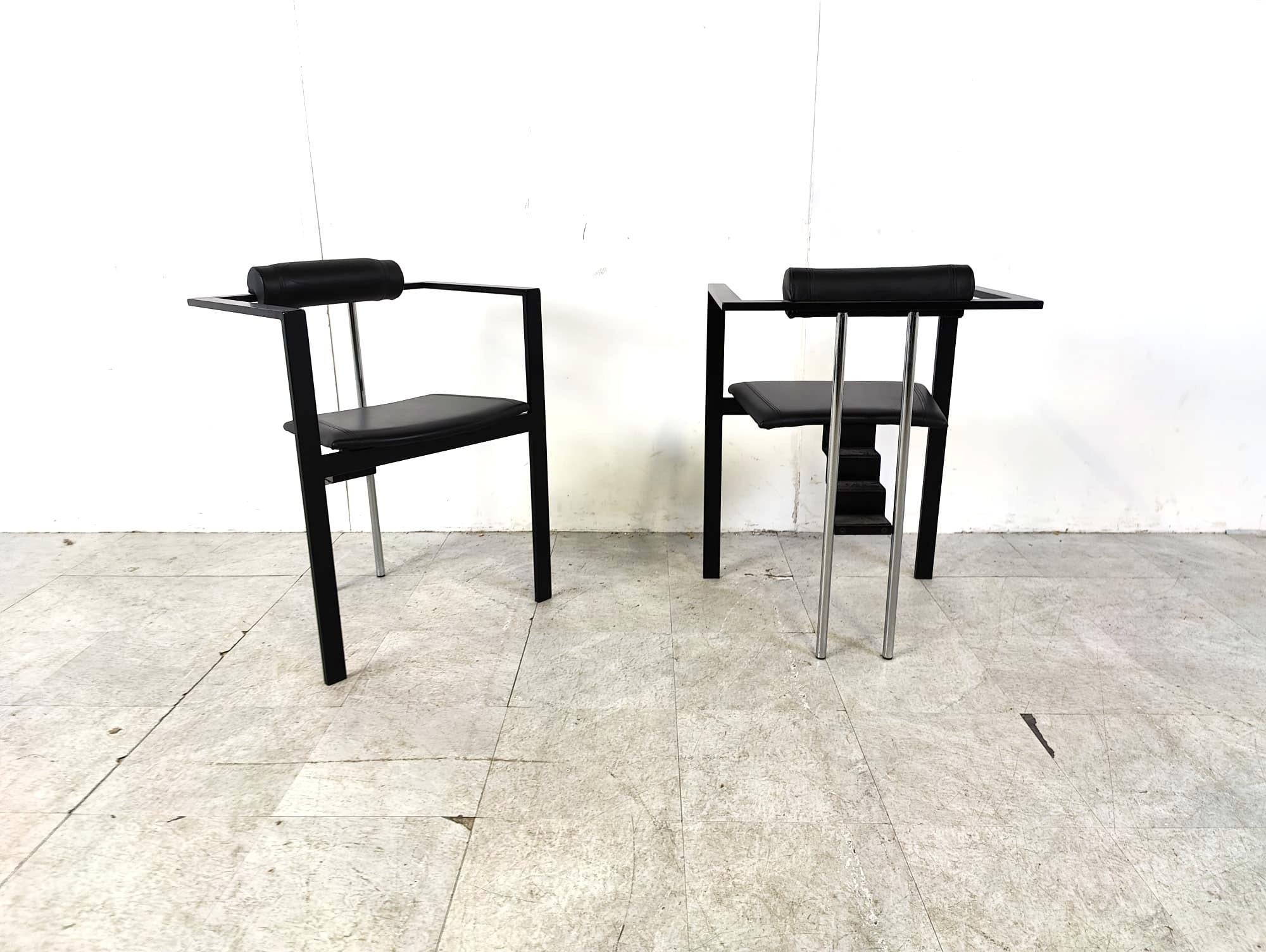 Trix Dining Chairs by Karl Friedrich Förster for KFF, 1980s, Set of 4  In Good Condition In HEVERLEE, BE